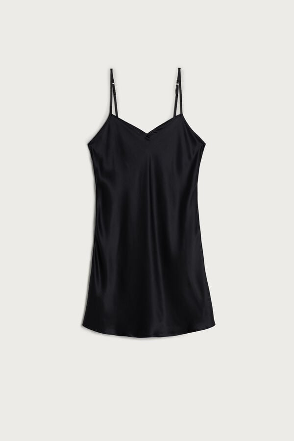 Intimssimi Silk Slip Black | FUSHY76231