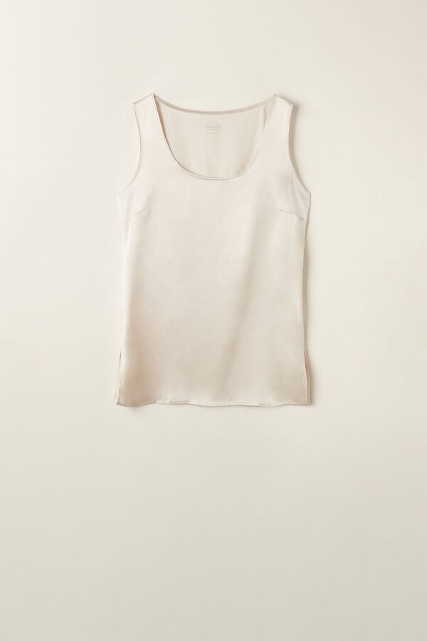 Intimssimi Silk and Modal Tank Top Natural | SUSVO35547