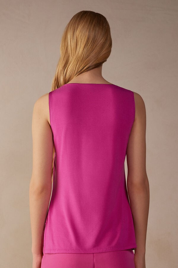 Intimssimi Silk and Modal Tank Top Pink | LUSTR95094