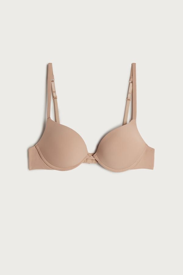 Intimssimi Simona Microfiber Super Push-Up Bra Natural | GUSUC35783