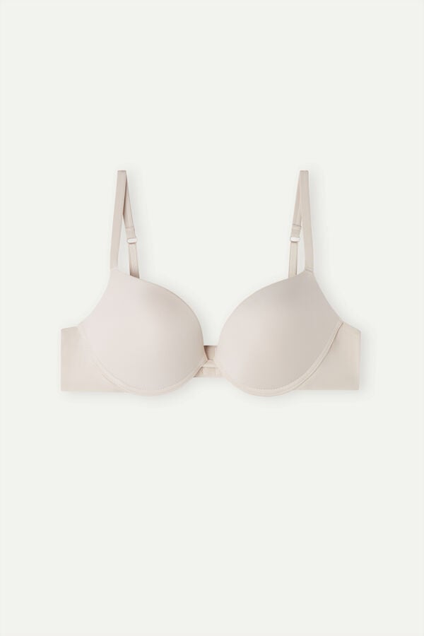 Intimssimi Simona Super Push-up Bra in Ultralight Microfiber Natural | USNZX34836