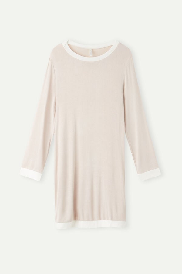 Intimssimi Simple Elegance Night Shirt Pale Pink | XUSBH47370