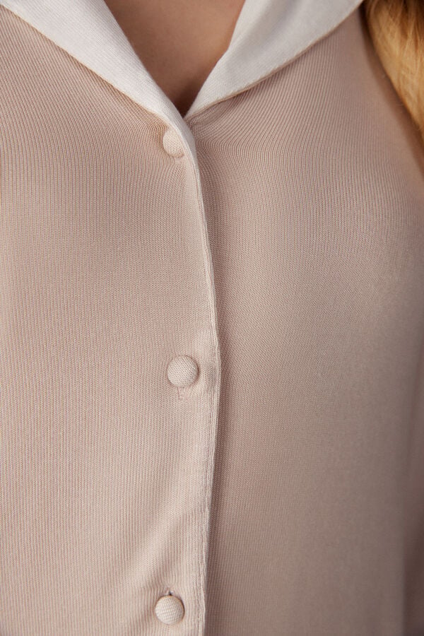 Intimssimi Simple Elegance Open Front Cardigan in Modal Pale Pink | USCVG18419