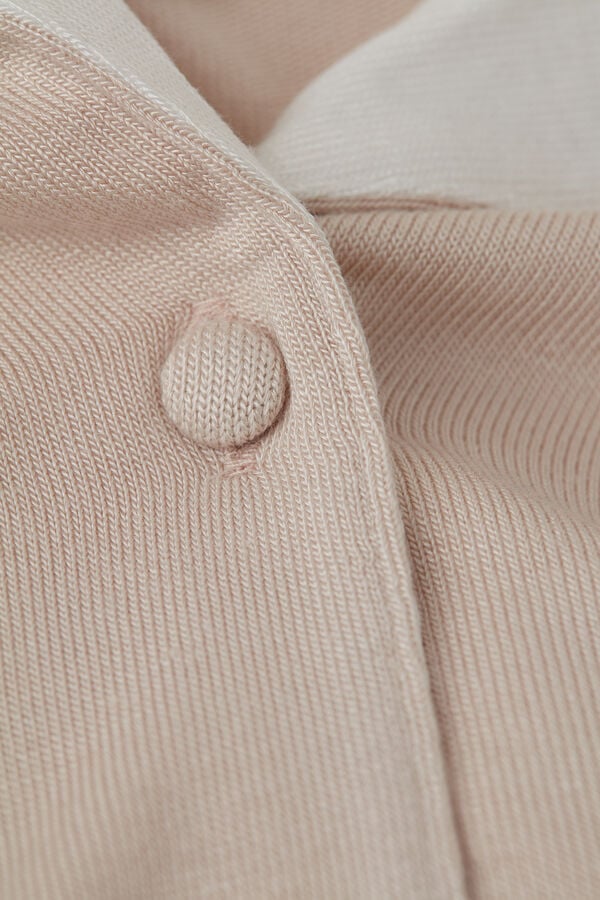 Intimssimi Simple Elegance Open Front Cardigan in Modal Pale Pink | USCVG18419