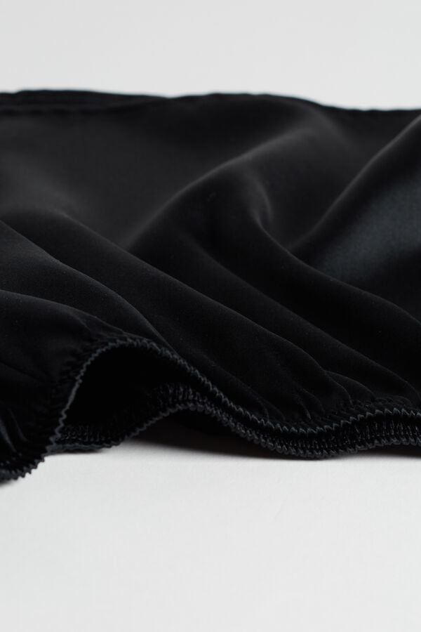 Intimssimi Smooth Silk-Satin Shorts Black | USCIF56296