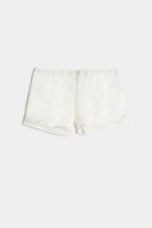 Intimssimi Smooth Silk-Satin Shorts White | QUSWA12018