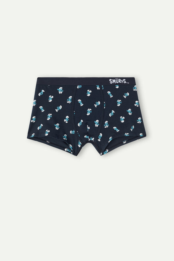 Intimssimi Smurf Boxers in Stretch Supima® Cotton Blue | USJVR36442