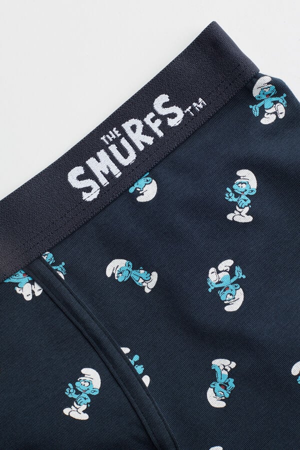 Intimssimi Smurf Boxers in Stretch Supima® Cotton Blue | USJVR36442