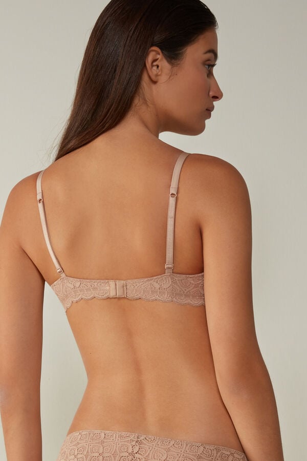 Intimssimi Sofia Balconette Bra in Lace Natural | LUSSX77236