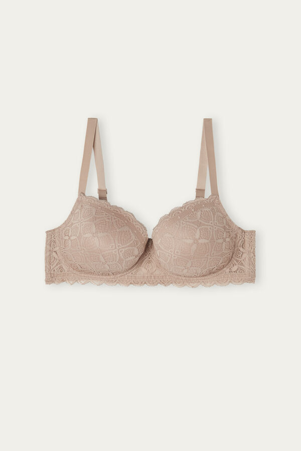 Intimssimi Sofia Balconette Bra in Lace Natural | LUSSX77236