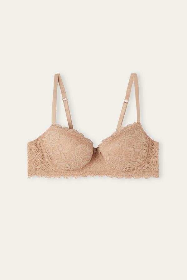 Intimssimi Sofia Balconette Bra in Lace Natural | USJVR18699