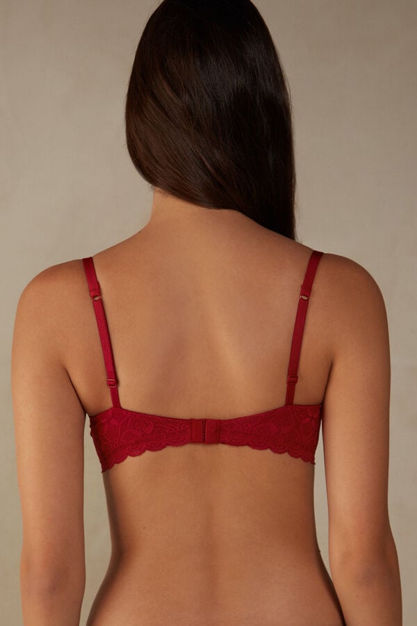 Intimssimi Sofia Balconette Bra in Lace Red | USQCS91200