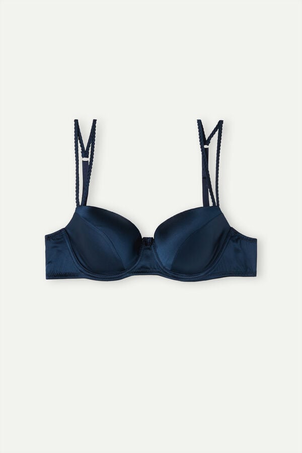 Intimssimi Sofia Balconette Bra in Silk Blue | TUSWZ32836