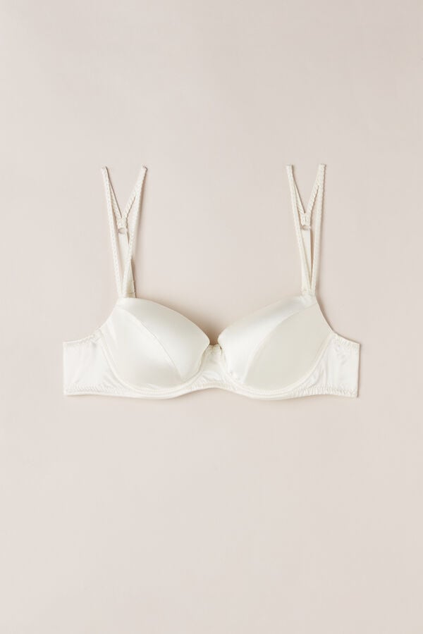 Intimssimi Sofia Balconette Bra in Silk White | USDFL23009