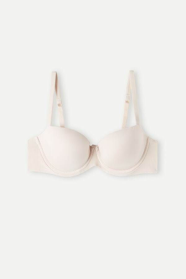 Intimssimi Sofia Balconette Bra in Ultralight Microfiber Natural | DUSKV32266