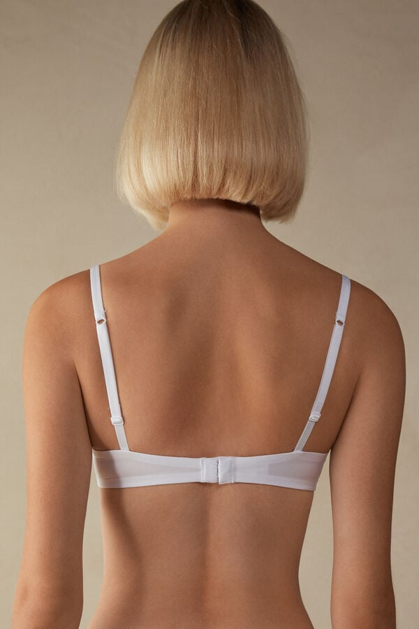 Intimssimi Sofia Balconette Bra in Ultralight Microfiber White | PUSER82013