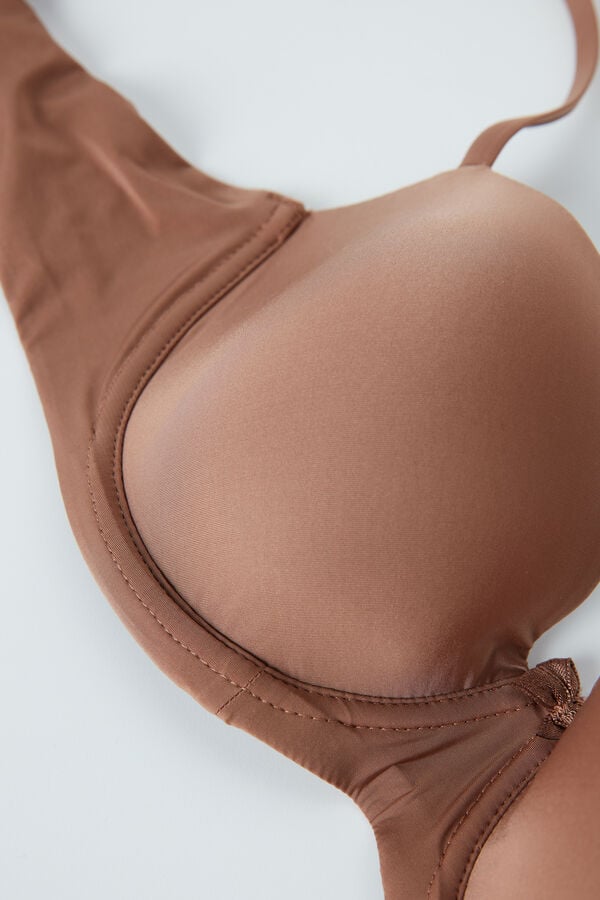 Intimssimi Sofia Balconette Bra in Ultralight Microfiber Natural | QUSUV52634