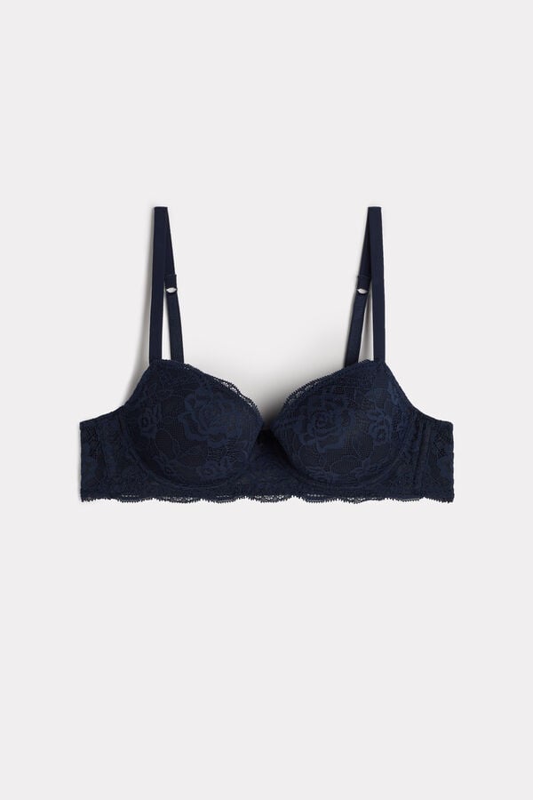 Intimssimi Sofia Lace Balconette Bra Blue | SUSNY26754