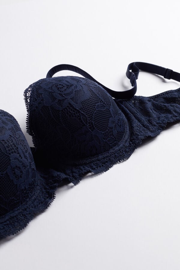 Intimssimi Sofia Lace Balconette Bra Blue | SUSNY26754