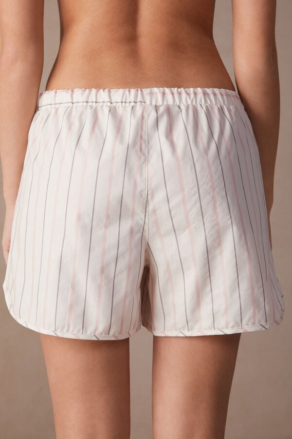 Intimssimi Soft Spring Cotton Cloth Shorts White | USXMI15346