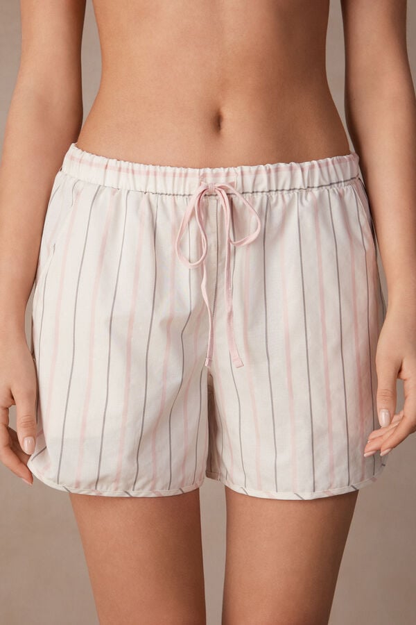 Intimssimi Soft Spring Cotton Cloth Shorts White | USXMI15346