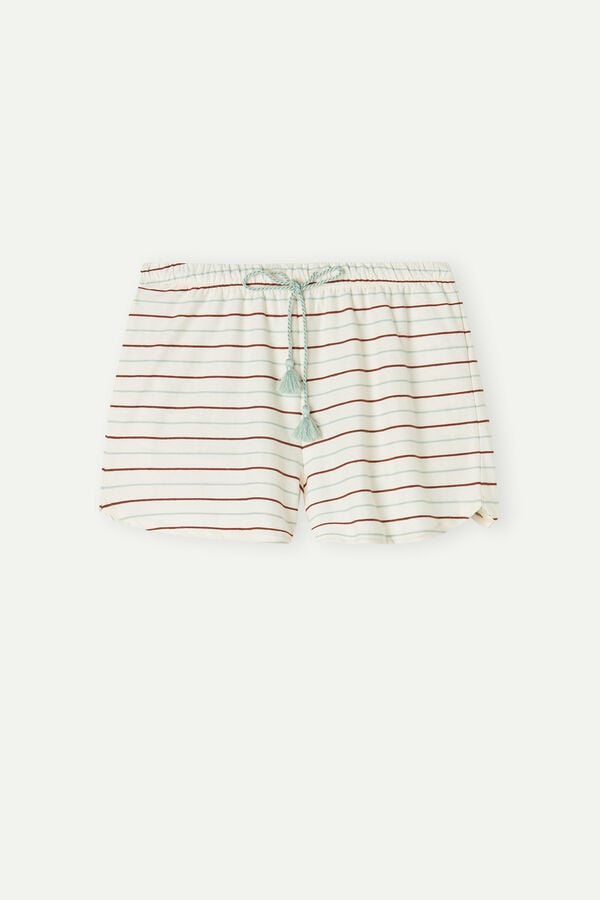 Intimssimi Spices Garden Cotton Shorts White | PUSER82590