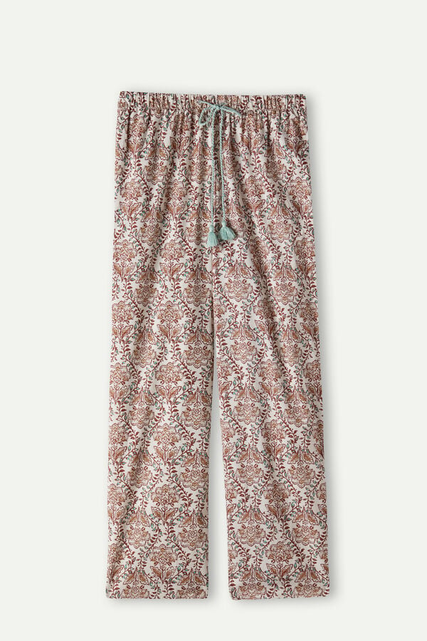 Intimssimi Spices Garden Cotton Trousers Floral | USXMI63254