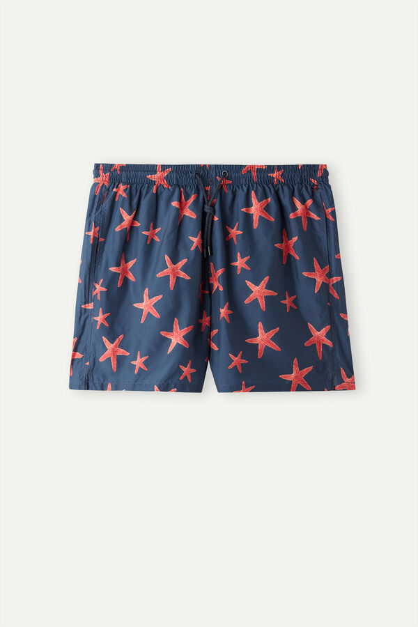 Intimssimi Starfish Print Swim Trunks Blue | USICD77425