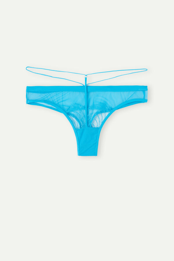 Intimssimi Steal the Show High Rise Brazilian Blue | DUSKV40031