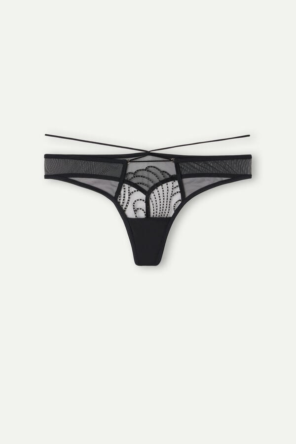 Intimssimi Steal the Show Thong Black | PUSER95728