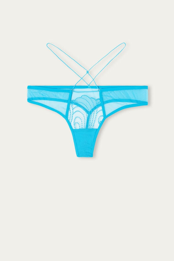 Intimssimi Steal the Show Thong Blue | QUSWA76670