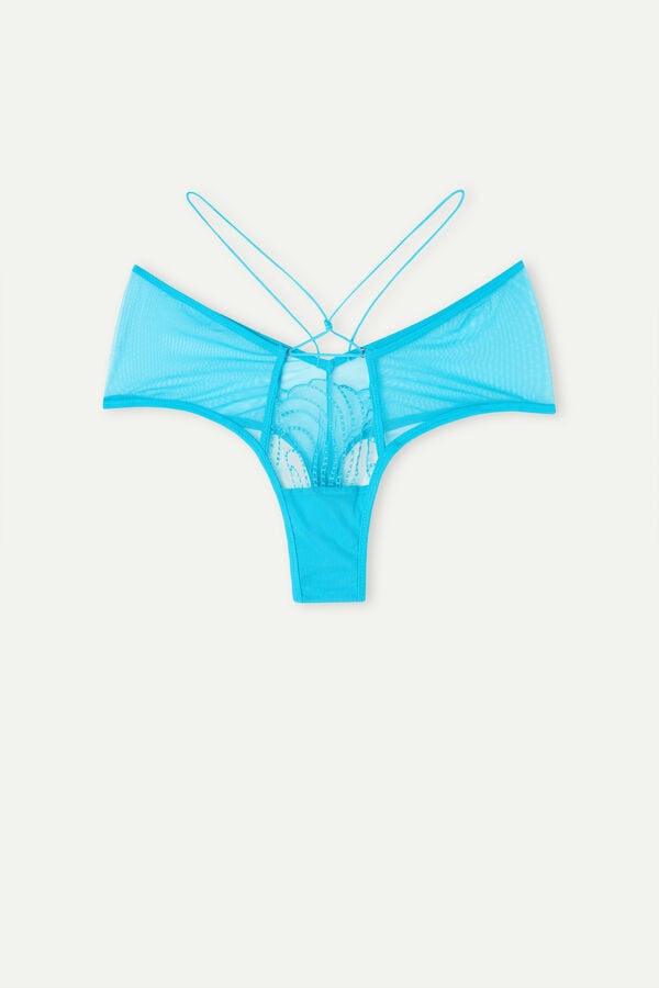 Intimssimi Steal the Show ‘80s Style Hipster Brazilian Blue | USEGJ43486