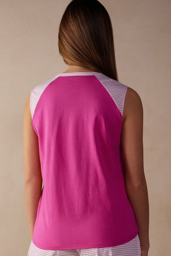 Intimssimi Strawberry Milkshake Tank Top in Supima® Ultrafresh Cotton Pink | XUSBH77847