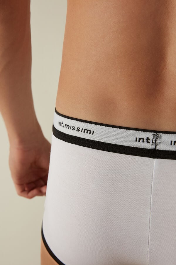 Intimssimi Stretch Supima® Cotton Boxer Shorts with Logo Detail Multicolor | AUSDF75167