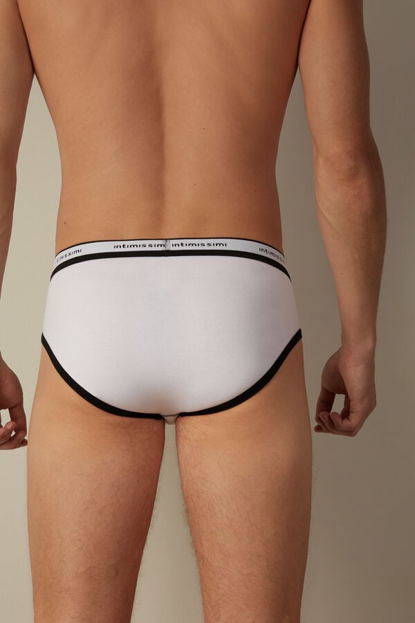 Intimssimi Stretch Supima® Cotton Brief with Logo Detail Multicolor | GUSEC26510