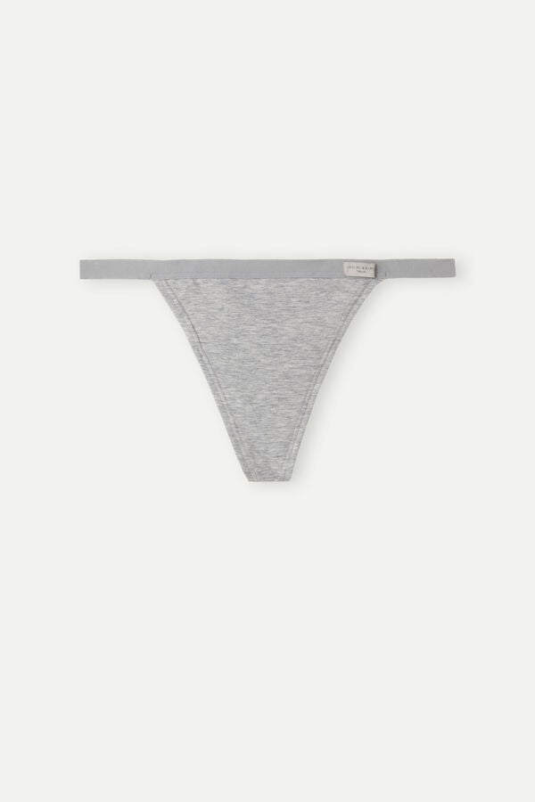 Intimssimi String Thong in Cotton Grey | USICD66179