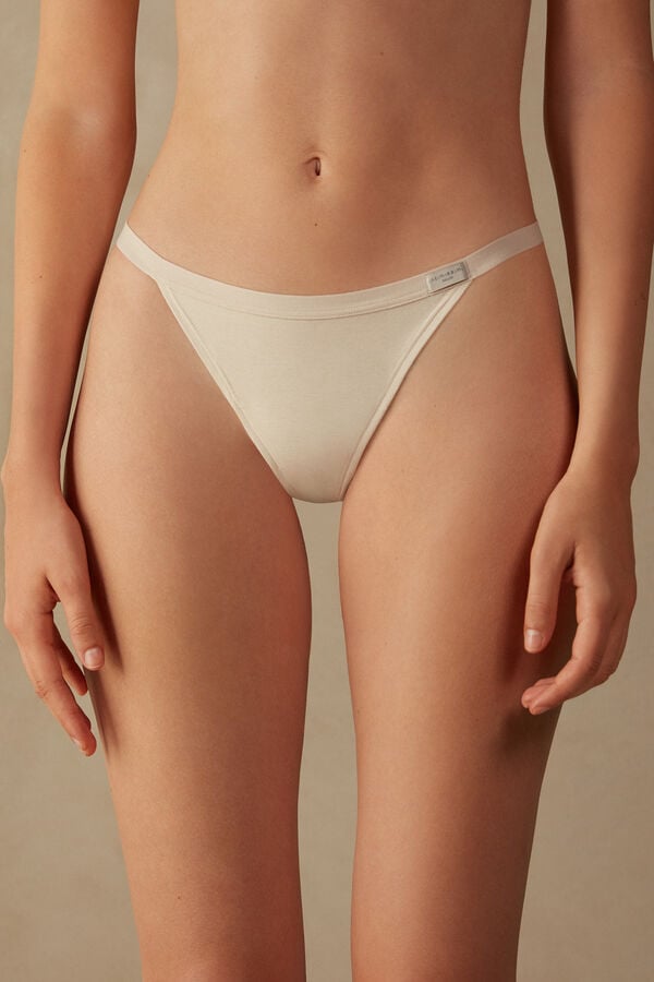 Intimssimi String Thong in Cotton Natural | USJZR62082