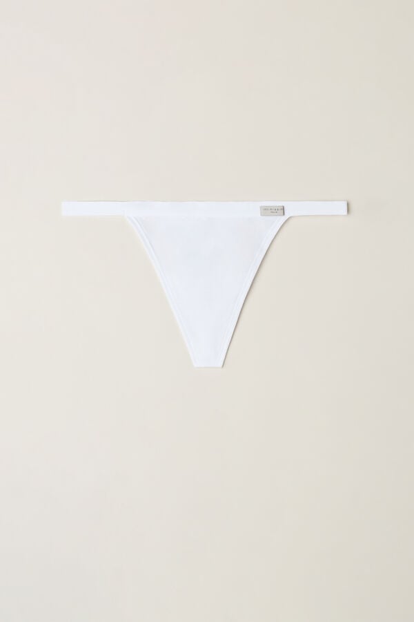 Intimssimi String Thong in Cotton White | USNZX47670