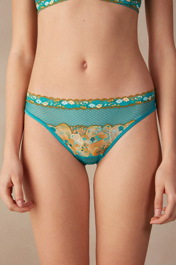 Intimssimi Summer Vibes Panties Blue | USXMI93089