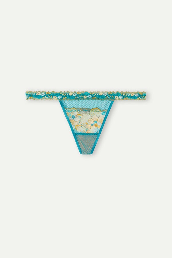 Intimssimi Summer Vibes String Thong Blue | USEGJ69494