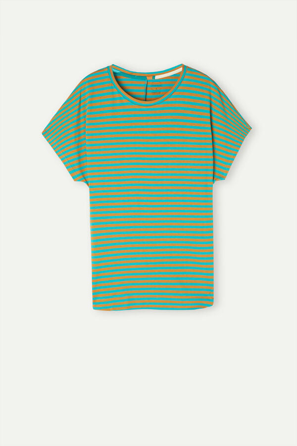 Intimssimi Summer Vibes Striped Top Green | XUSGW76611