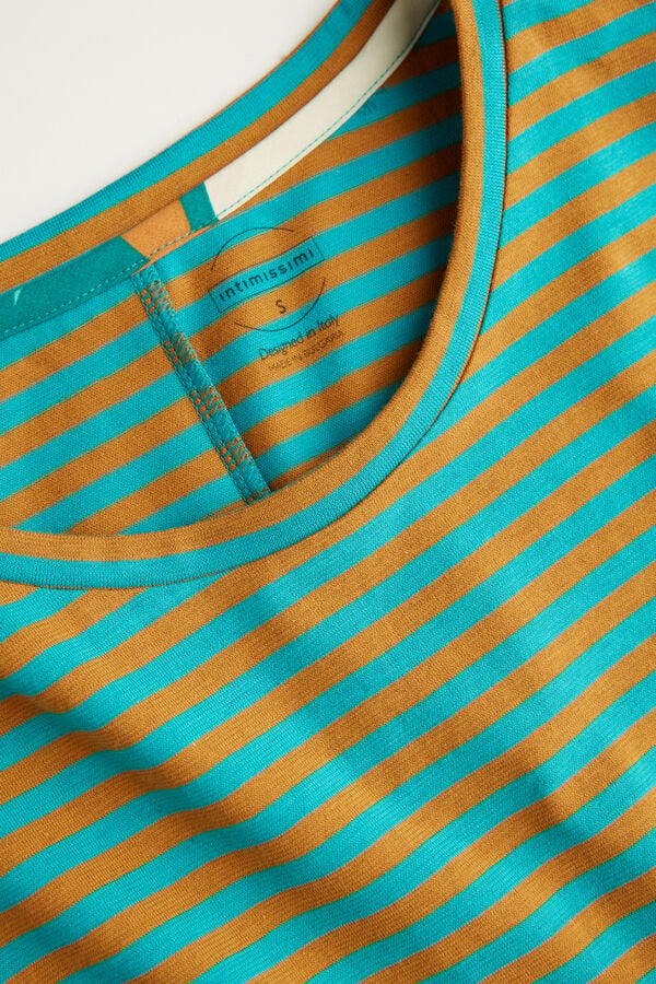 Intimssimi Summer Vibes Striped Top Green | XUSGW76611