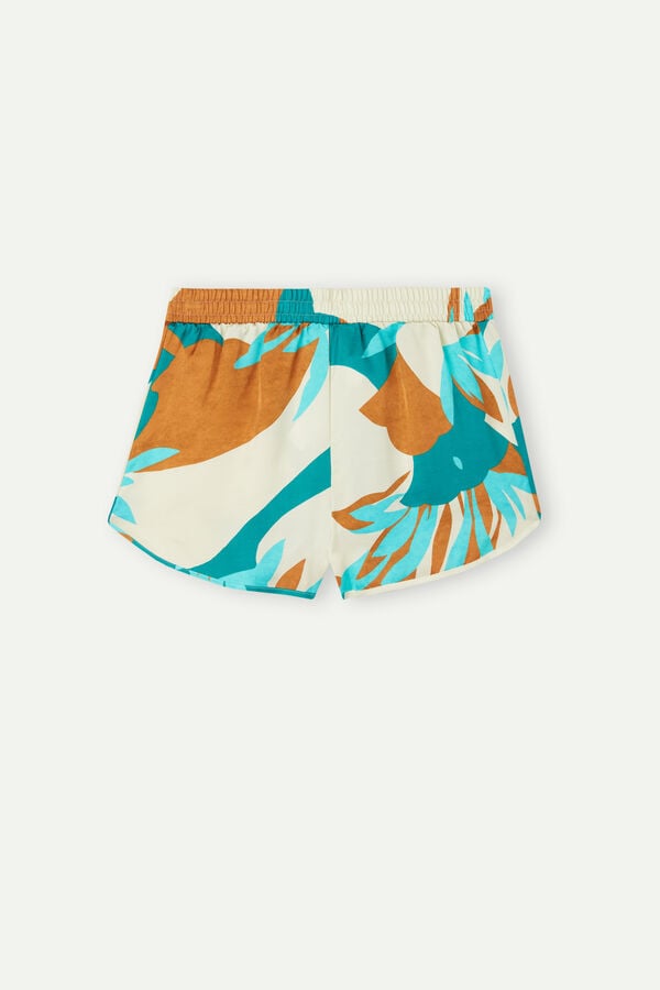 Intimssimi Summer Vibes Viscose Satin Shorts Multicolor | USDYB96961