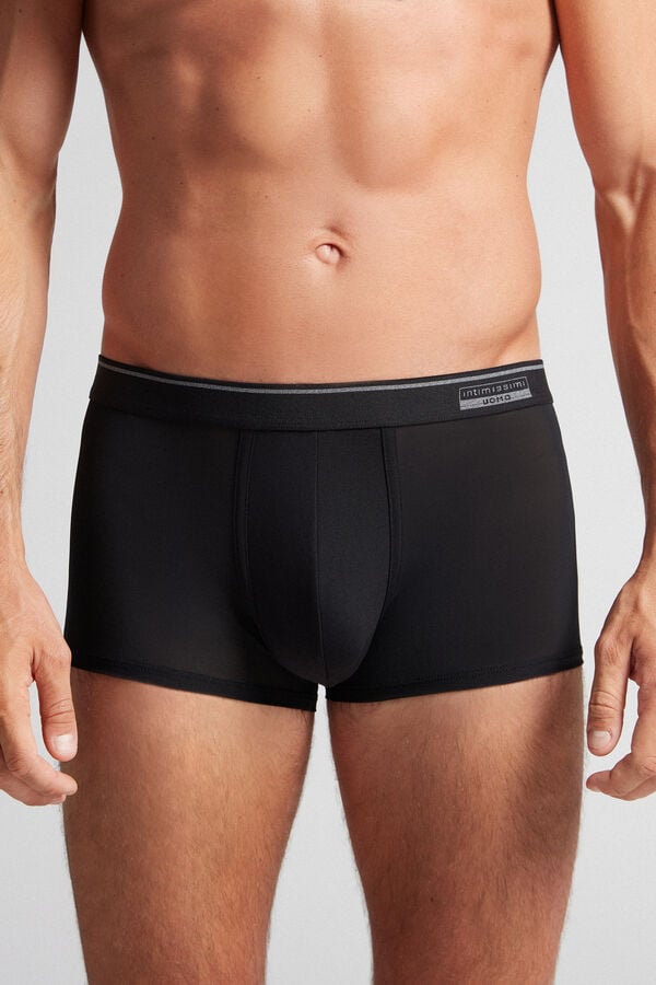 Intimssimi Super Fresh Micro-mesh Boxers Black | DUSVO72152