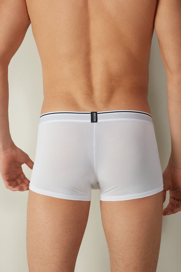 Intimssimi Super Fresh Micro-mesh Boxers White | USEAH87342