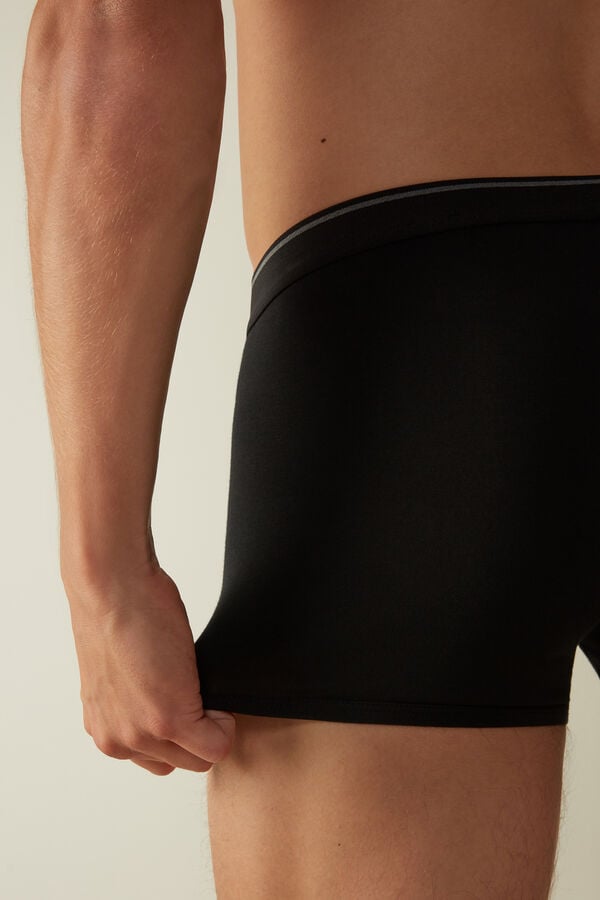 Intimssimi Supima® Cotton Boxers Black | GUSEC71217