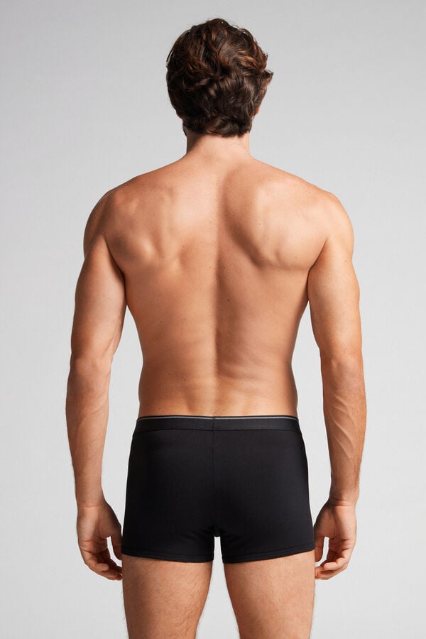 Intimssimi Supima® Cotton Boxers Black | GUSEC71217