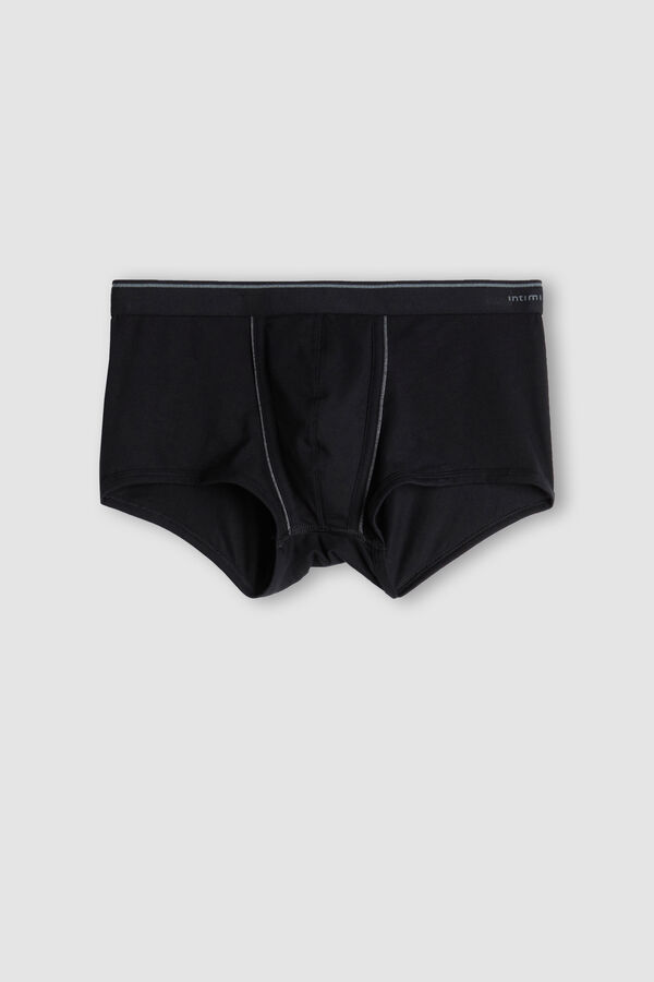 Intimssimi Supima® Cotton Boxers Black | YUSVQ35519