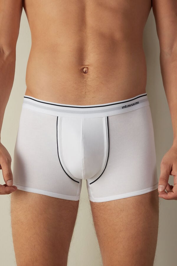 Intimssimi Supima® Cotton Boxers White | QUSWA36859