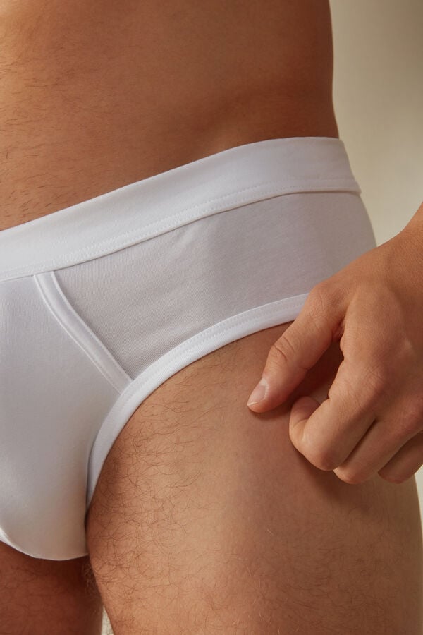 Intimssimi Supima® Cotton Briefs White | TUSPQ45611